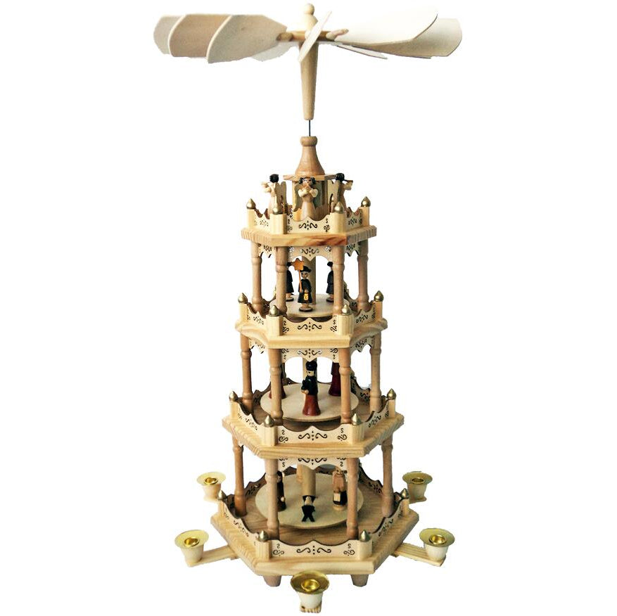 Julepyramide i 4 plan, H56 cm. – Træ